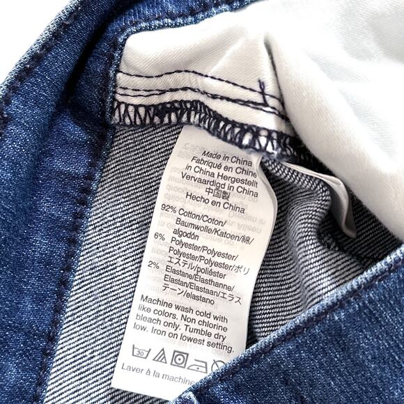 Madewell Cali Demi-Boot Jeans Star Mini Flare High Rise Cropped Jeans Blue 28 - Picture 12 of 16